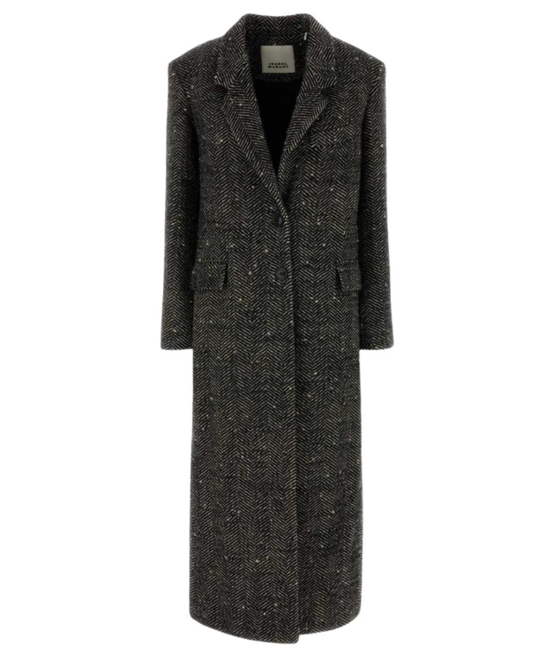 ISABEL MARANT Серое шерстяное пальто, фото 1