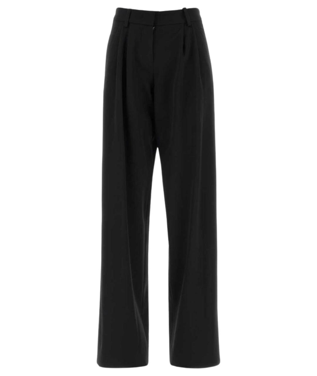 ISABEL MARANT Черные шерстяные прямые брюки, фото 1