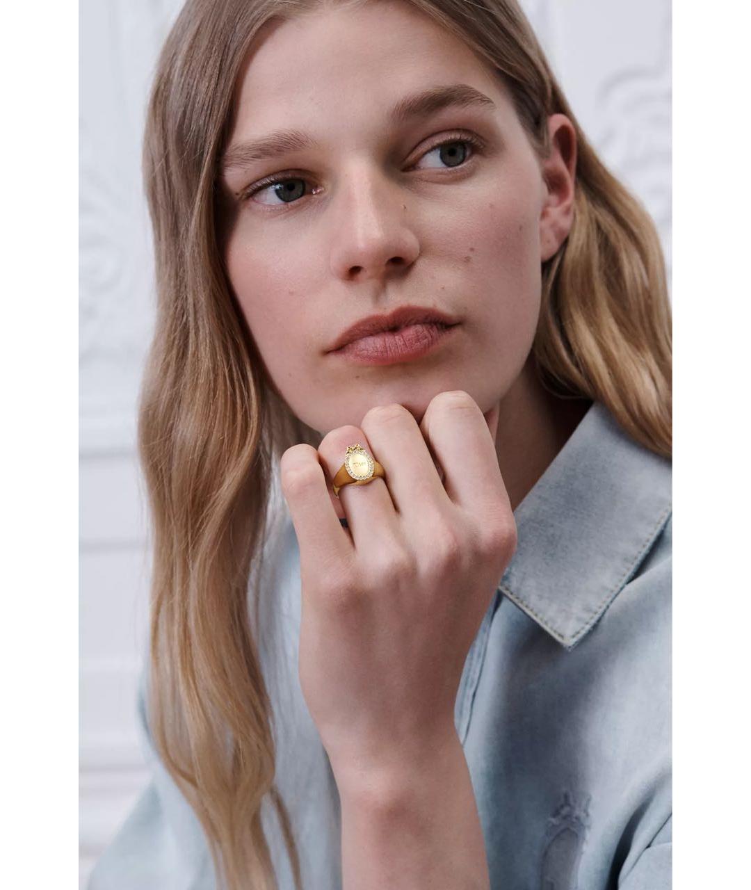 CHRISTIAN DIOR Золотое металлическое кольцо, фото 2