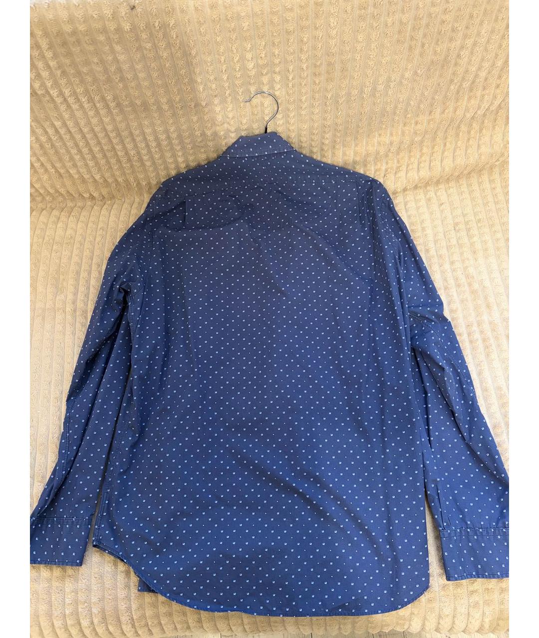 POLO RALPH LAUREN Темно-синяя хлопковая кэжуал рубашка, фото 2