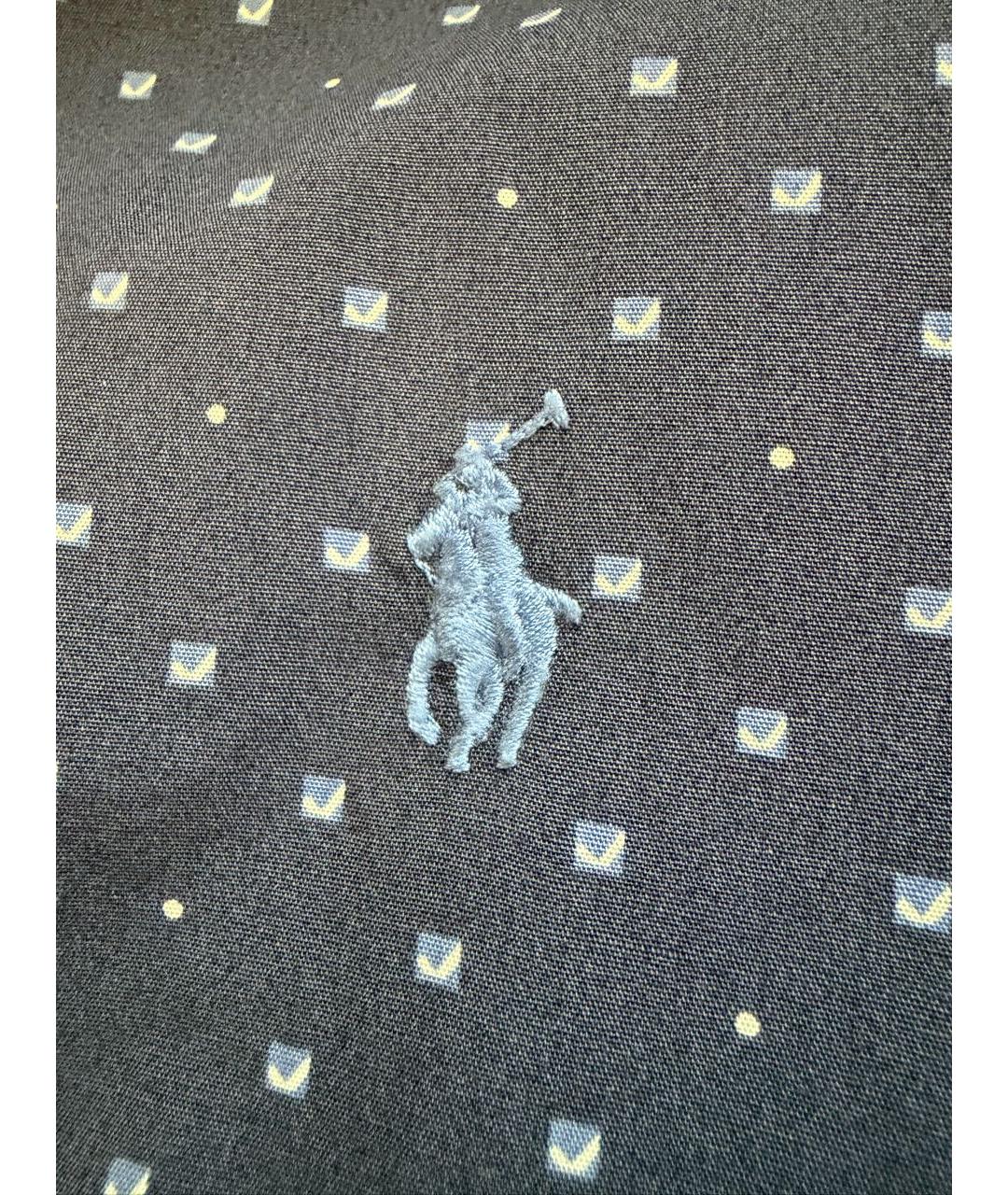 POLO RALPH LAUREN Темно-синяя хлопковая кэжуал рубашка, фото 4