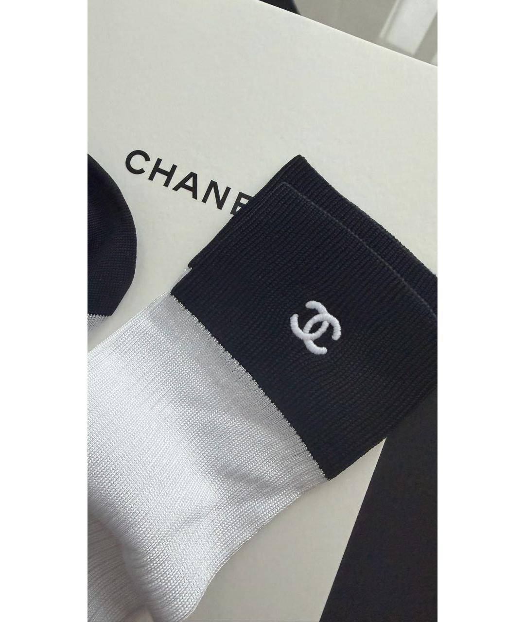 CHANEL Белые носки, чулки и колготы, фото 2