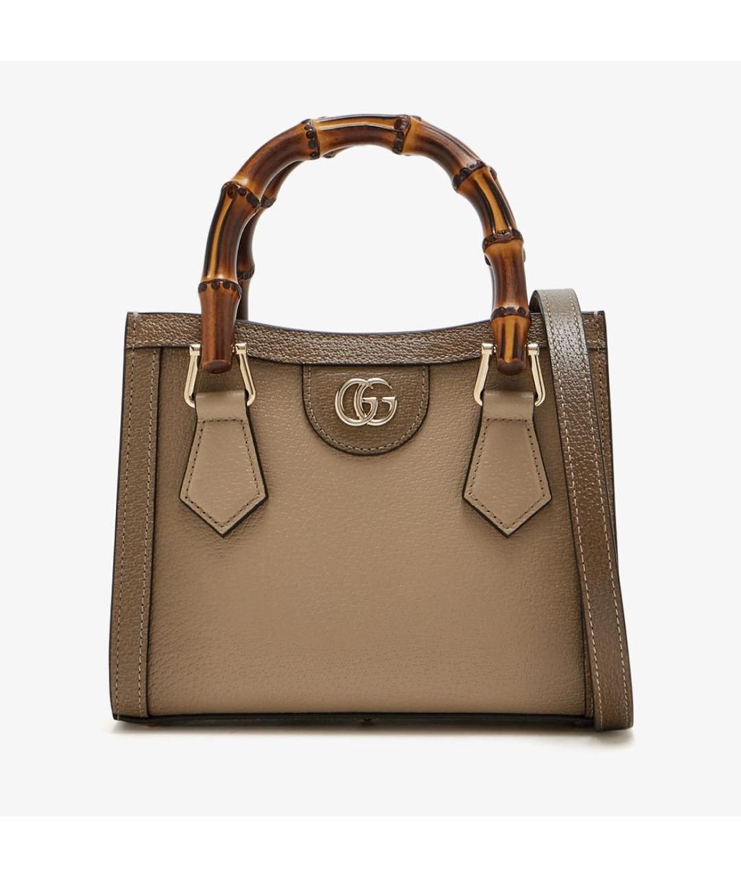 GUCCI Коричневая кожаная сумка с короткими ручками, фото 8