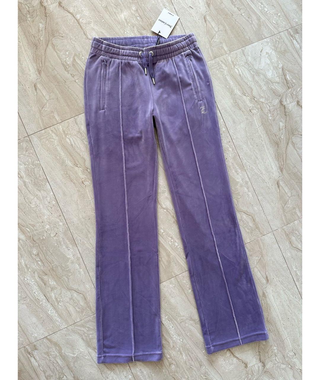 JUICY COUTURE Фиолетовый велюровый спортивные костюмы, фото 7
