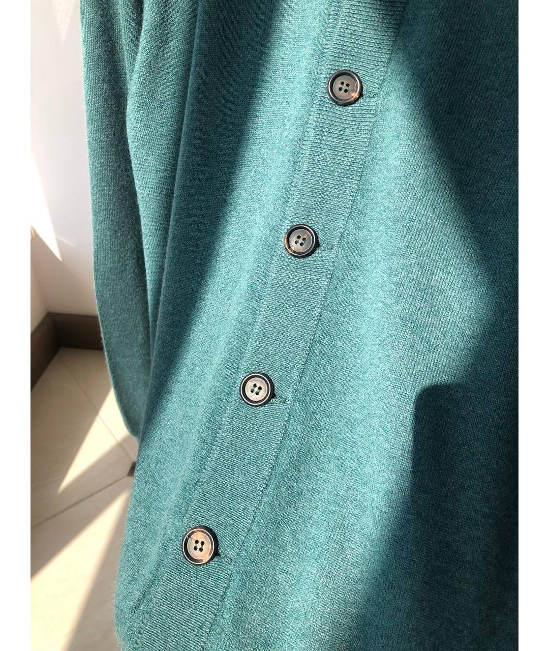 BRUNELLO CUCINELLI Зеленый кашемировый джемпер / свитер, фото 3
