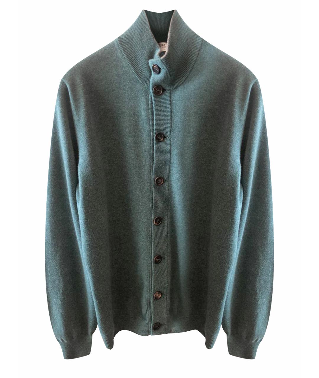 BRUNELLO CUCINELLI Зеленый кашемировый джемпер / свитер, фото 1