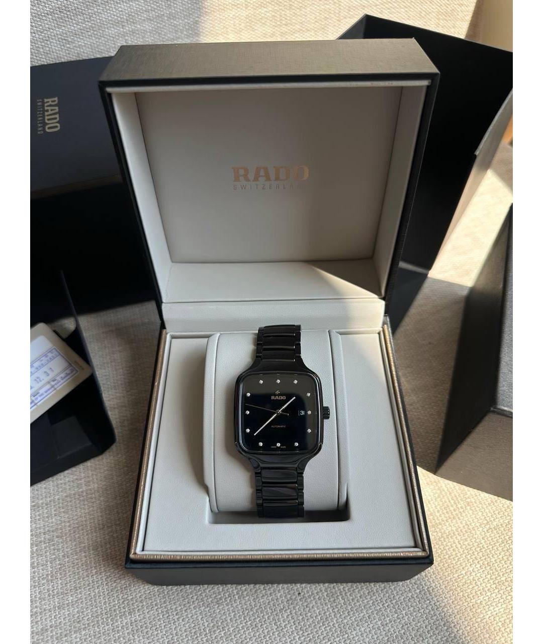 RADO Черные керамические часы, фото 6