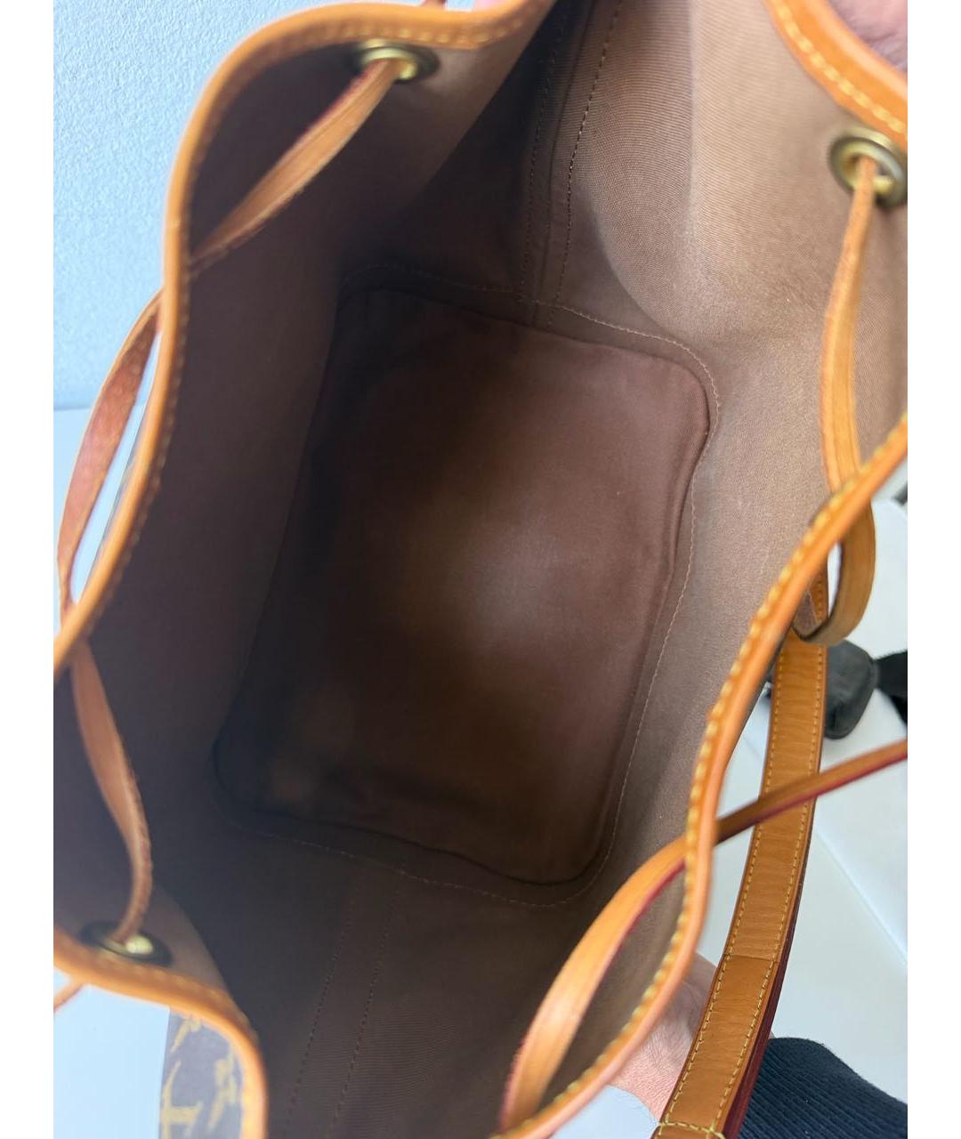 LOUIS VUITTON Коричневая сумка тоут из канвы, фото 4