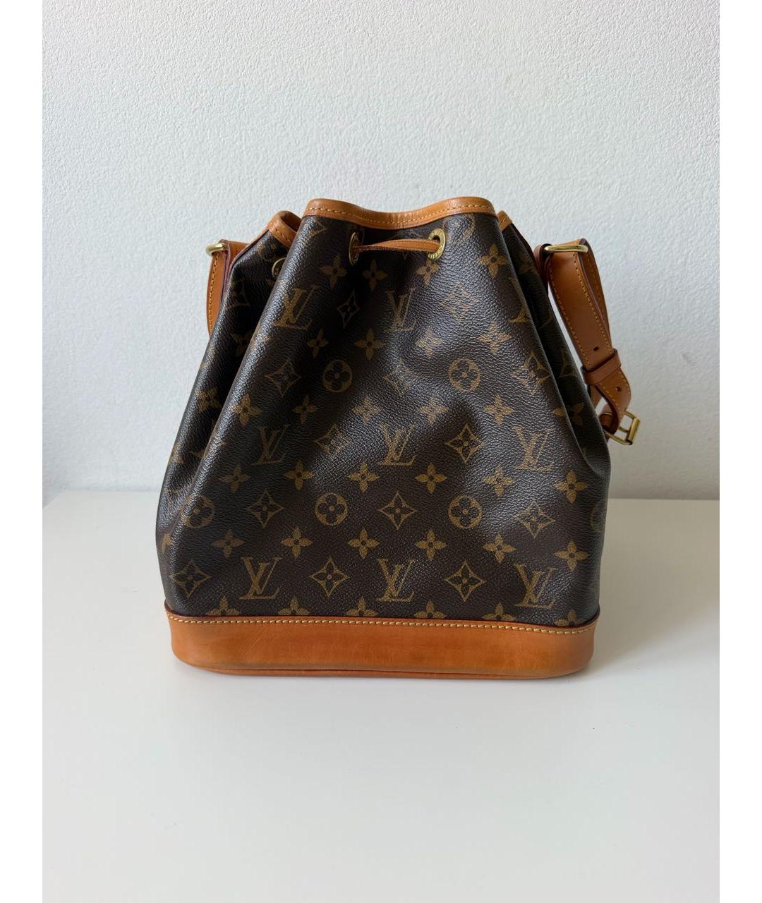 LOUIS VUITTON Коричневая сумка тоут из канвы, фото 2