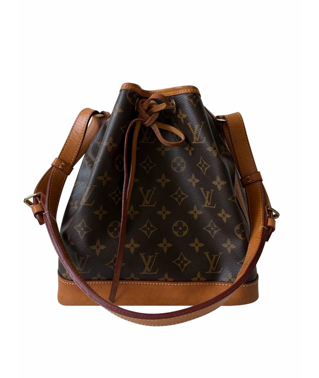 LOUIS VUITTON Коричневая сумка тоут из канвы, фото 1
