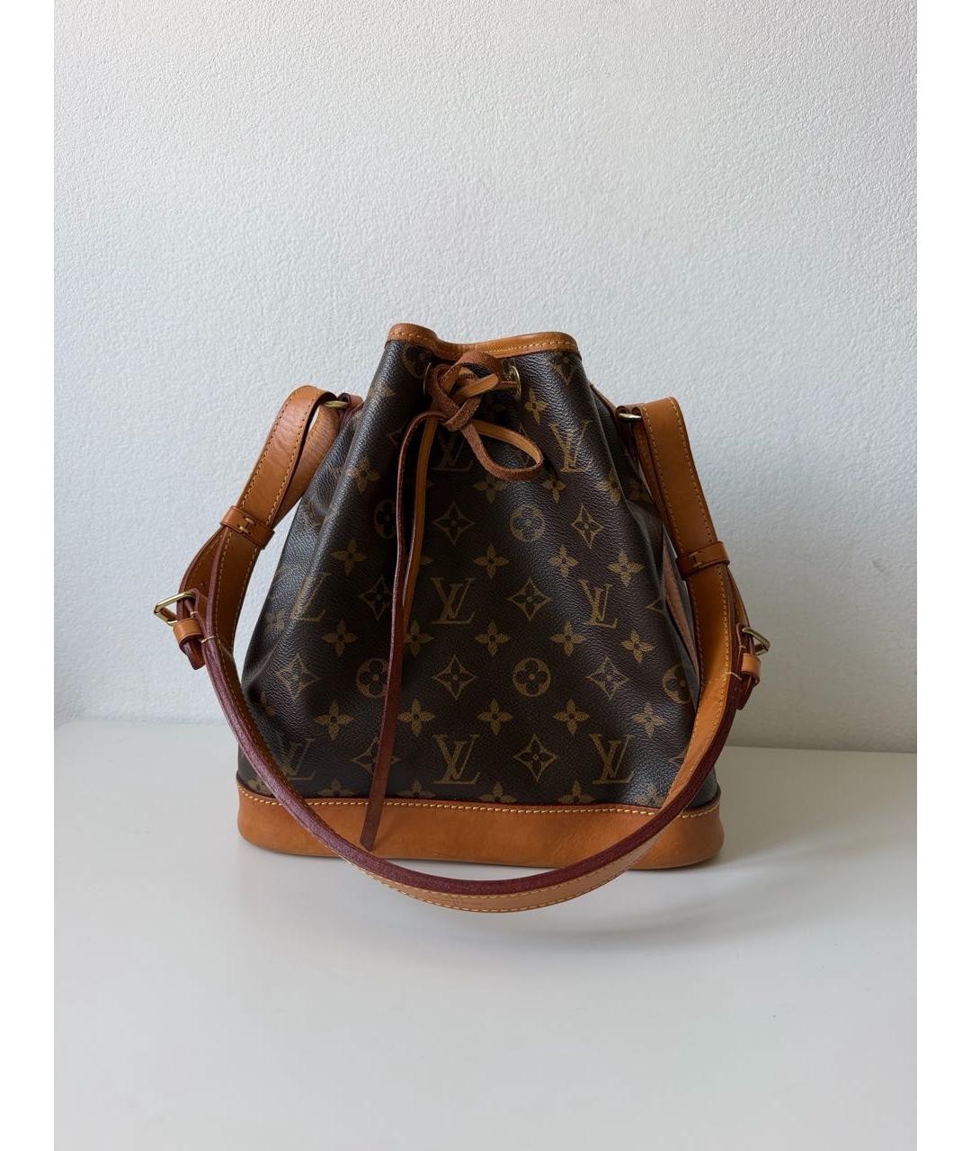 LOUIS VUITTON Коричневая сумка тоут из канвы, фото 8