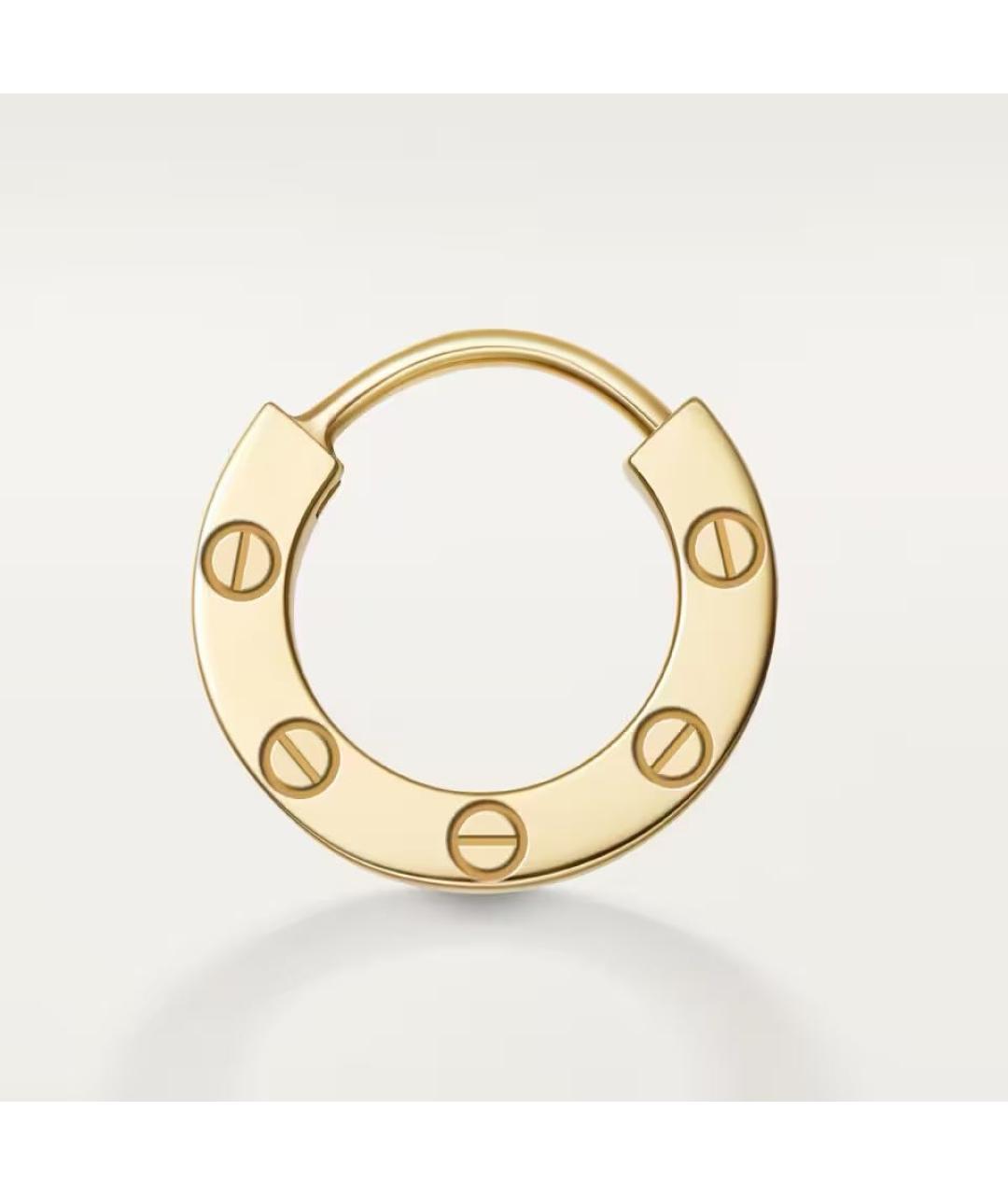 CARTIER Золотые серьги из желтого золота, фото 4