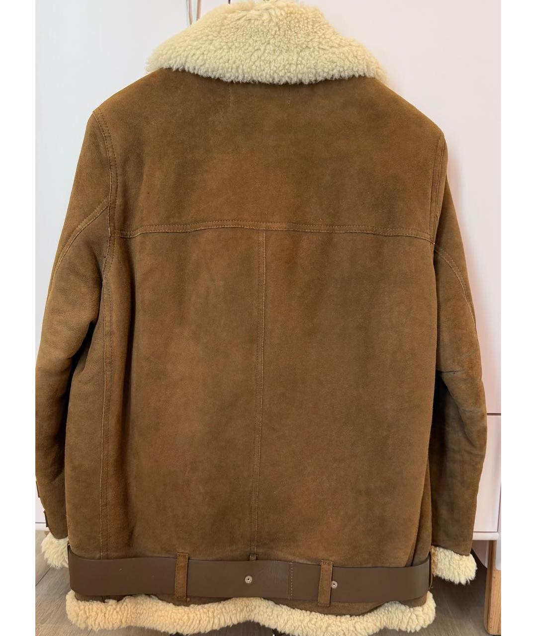 ACNE STUDIOS Коричневая замшевая дубленка, фото 2