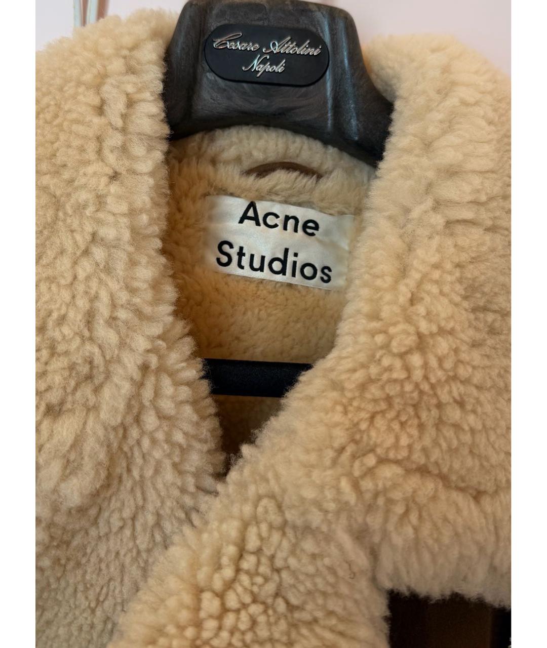 ACNE STUDIOS Коричневая замшевая дубленка, фото 3