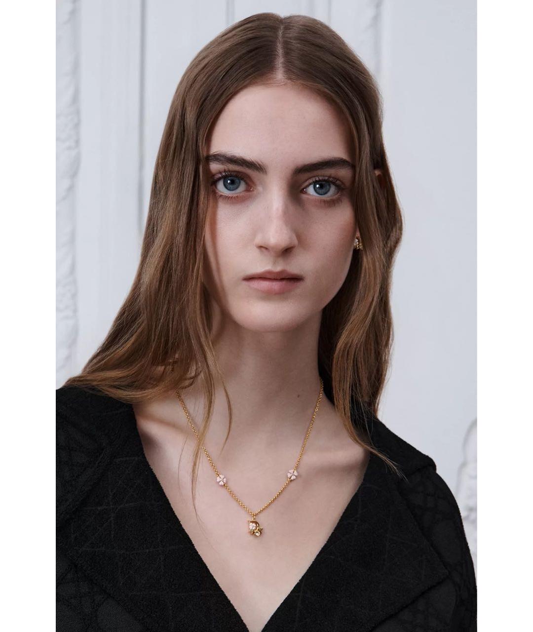 CHRISTIAN DIOR Золотое металлическое колье, фото 2