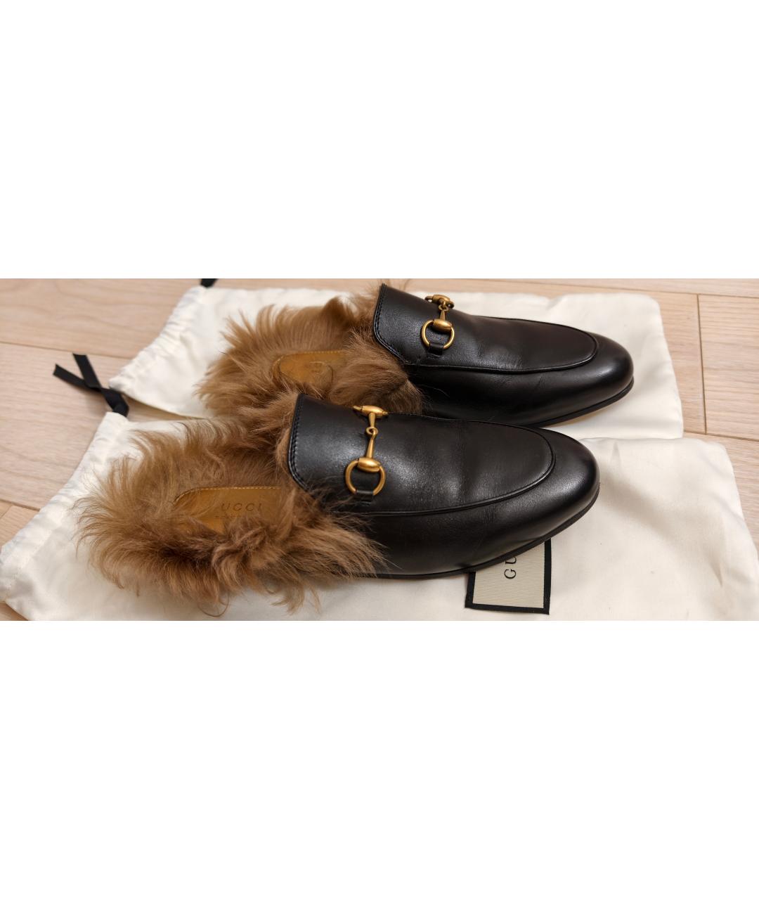 GUCCI Черные кожаные лоферы, фото 7