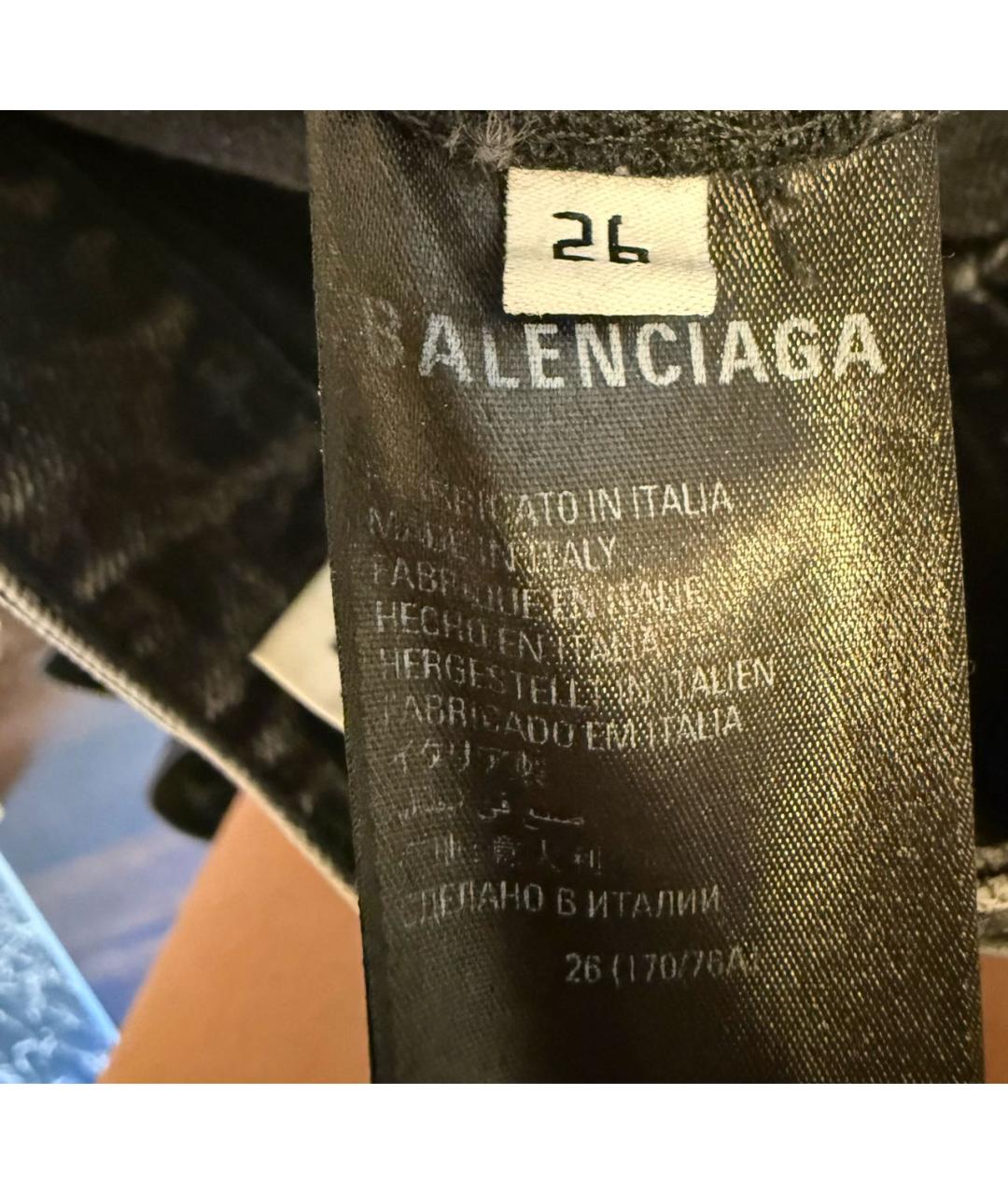BALENCIAGA Серые хлопковые прямые джинсы, фото 5