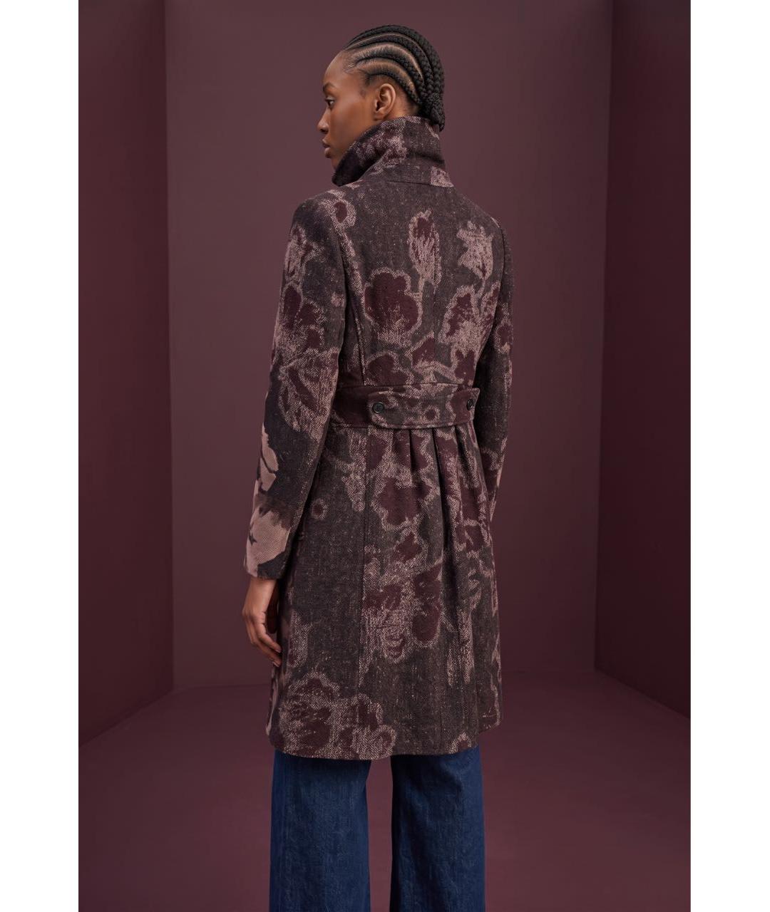 ETRO Коричневое шерстяное пальто, фото 2