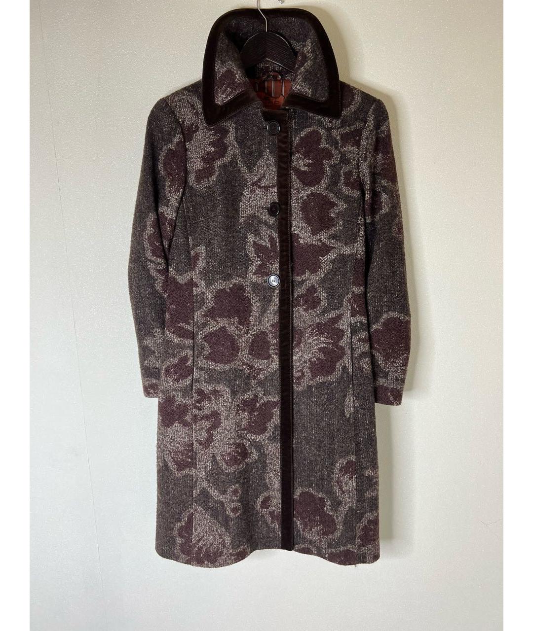ETRO Коричневое шерстяное пальто, фото 3