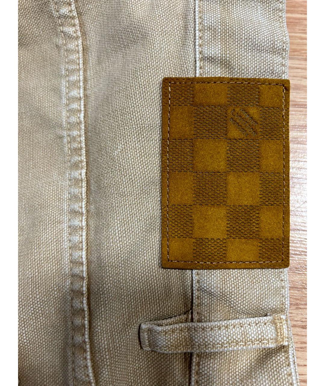 LOUIS VUITTON Бежевые прямые джинсы, фото 7