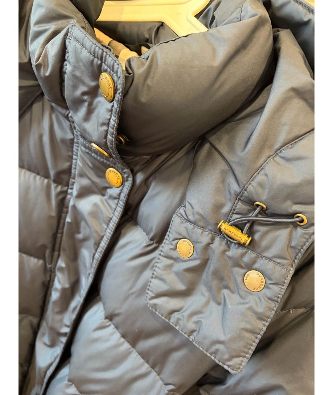BURBERRY Темно-синий пуховик, фото 5