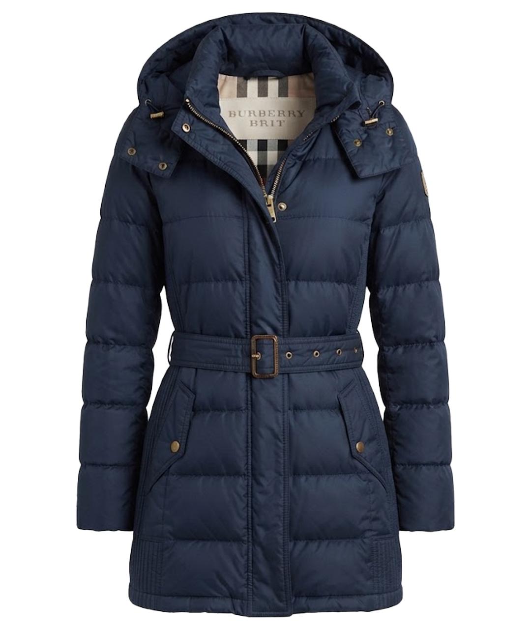 BURBERRY Темно-синий пуховик, фото 1