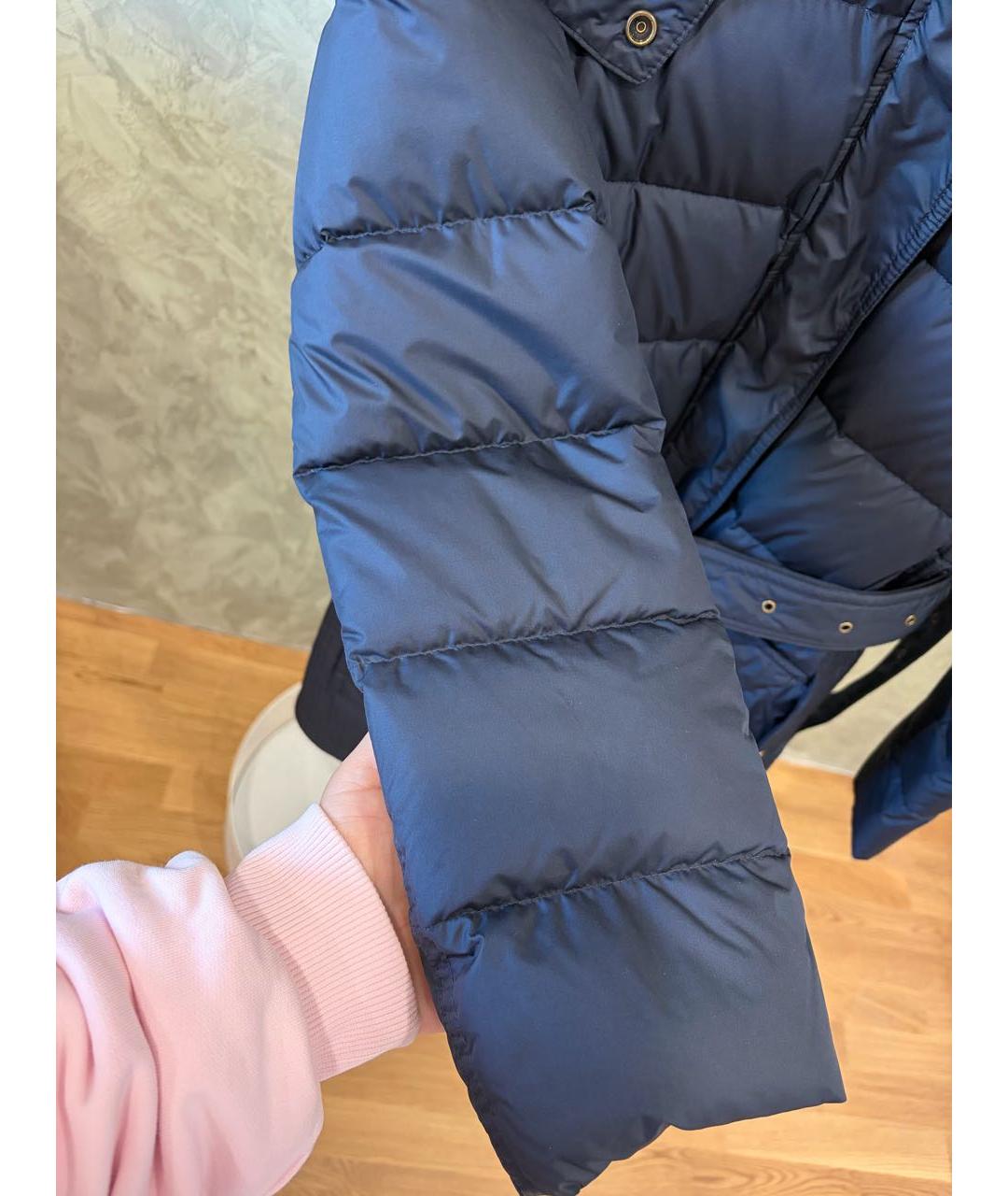 BURBERRY Темно-синий пуховик, фото 6