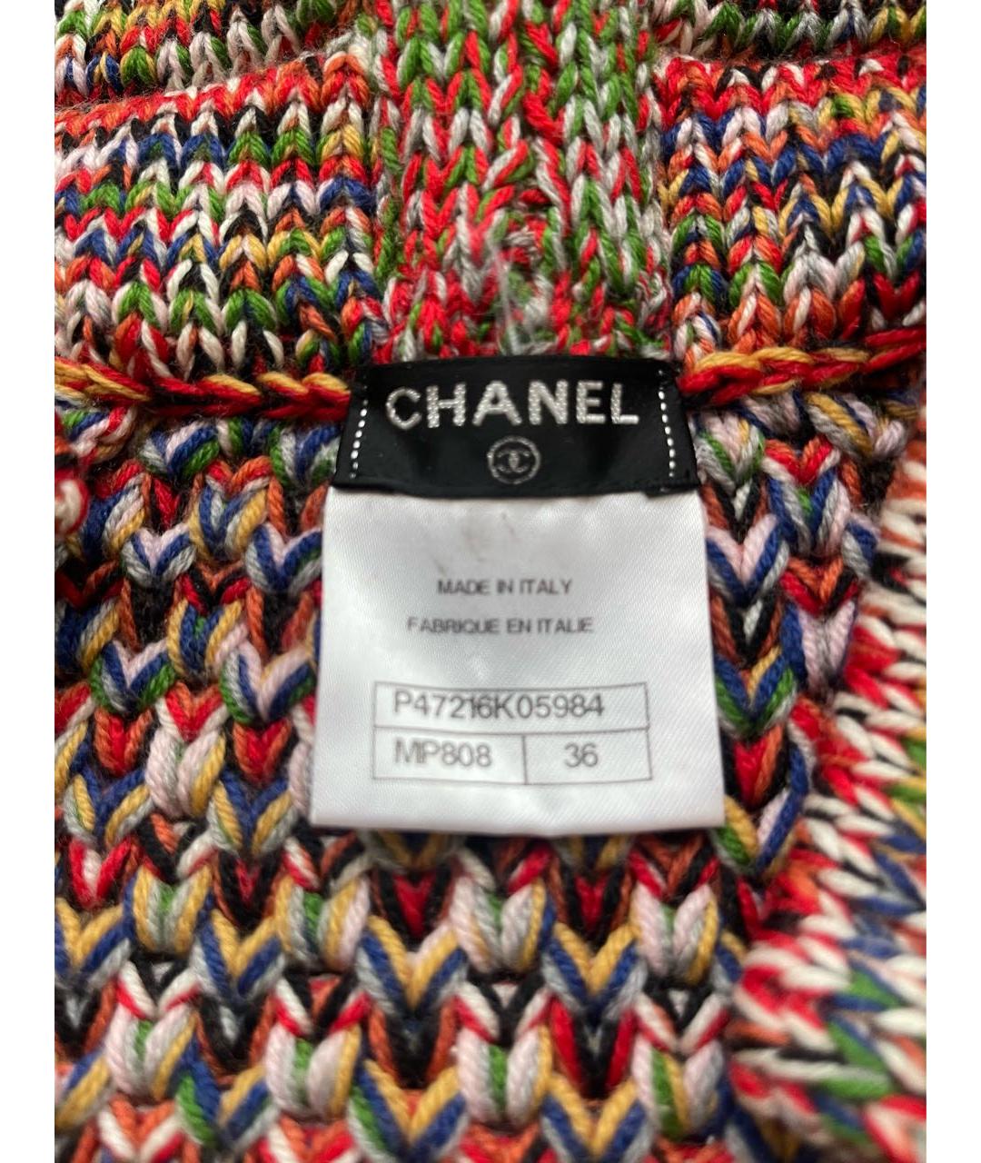 CHANEL Мульти шерстяная жилетка, фото 3