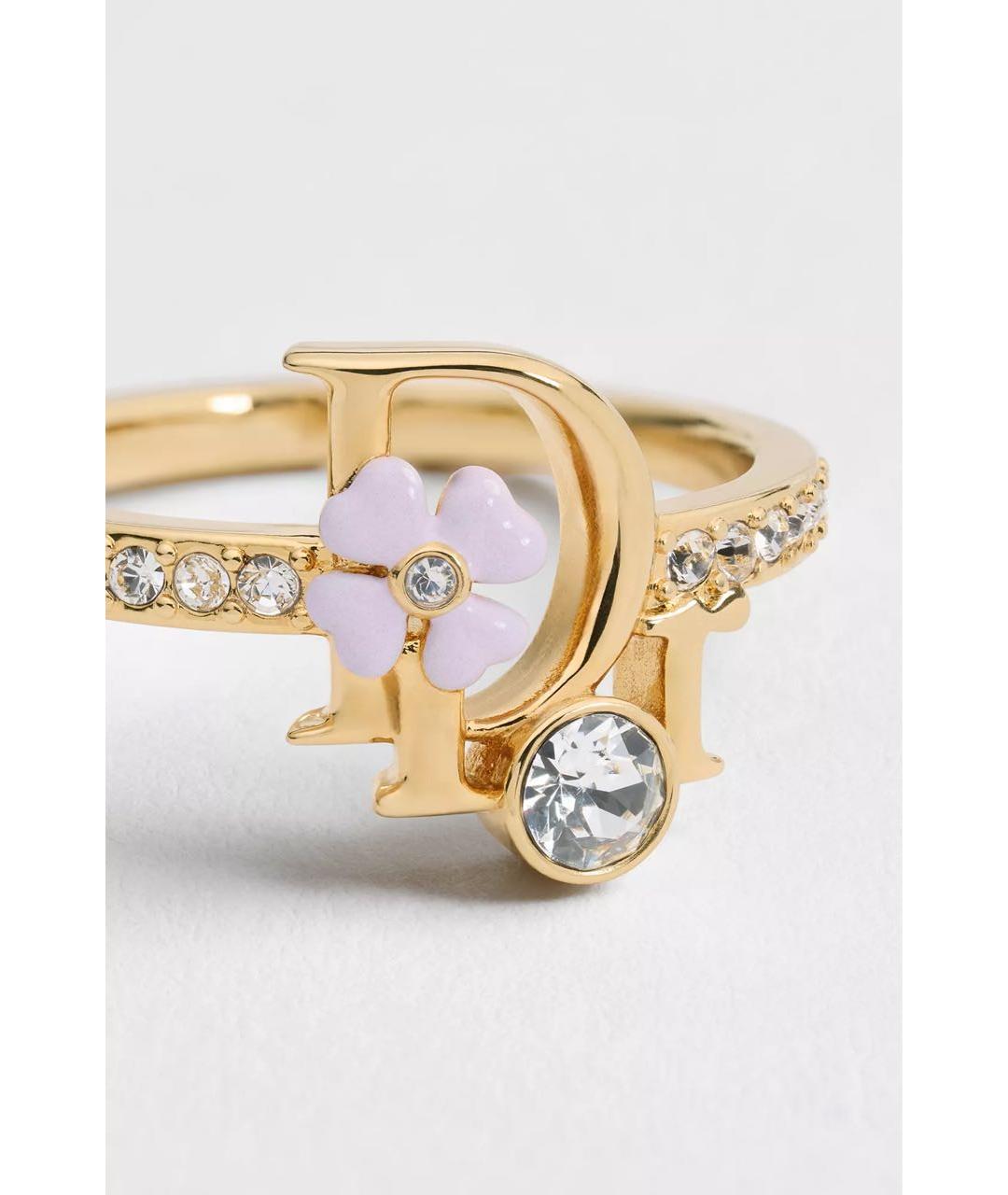 CHRISTIAN DIOR Золотое металлическое кольцо, фото 3