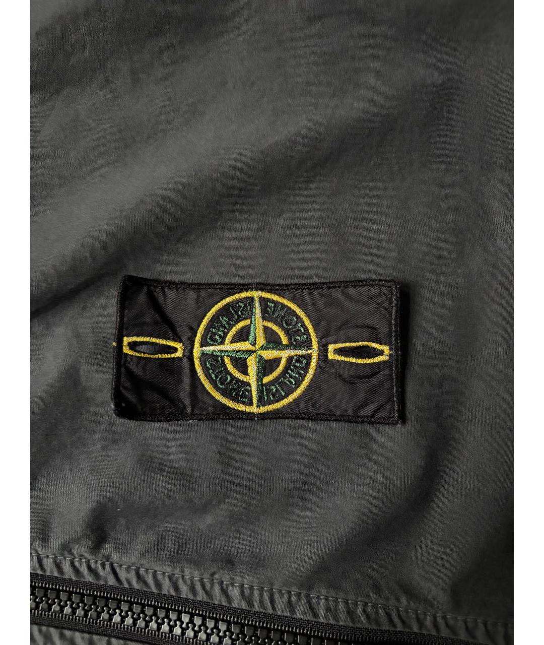 STONE ISLAND Антрацитовая хлопковая куртка, фото 7