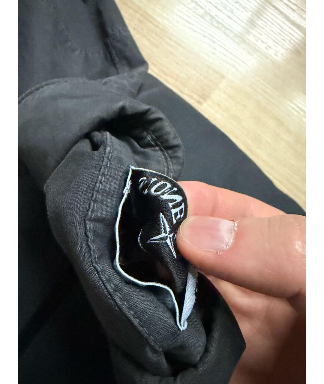 STONE ISLAND Антрацитовая хлопковая куртка, фото 5