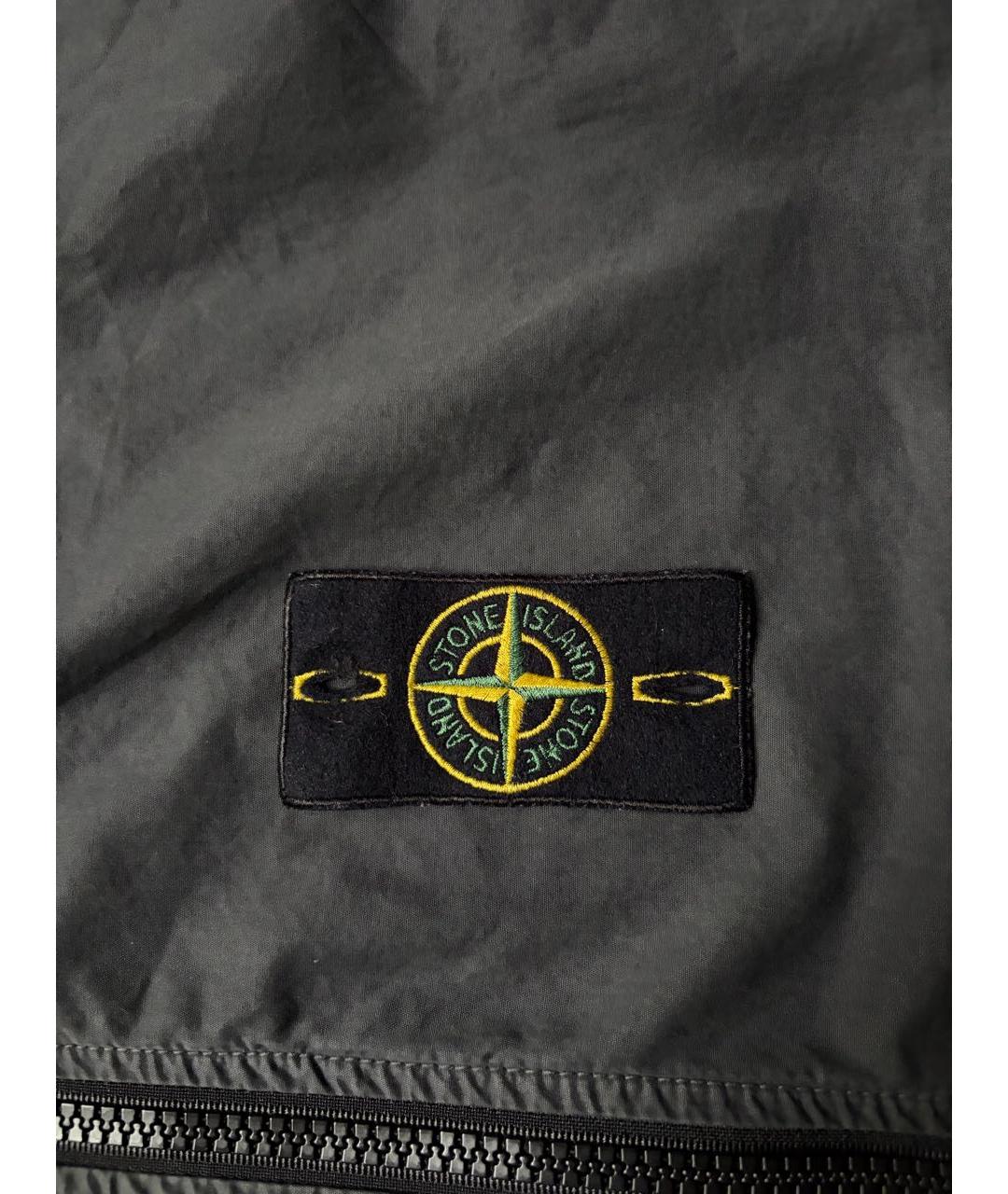 STONE ISLAND Антрацитовая хлопковая куртка, фото 6