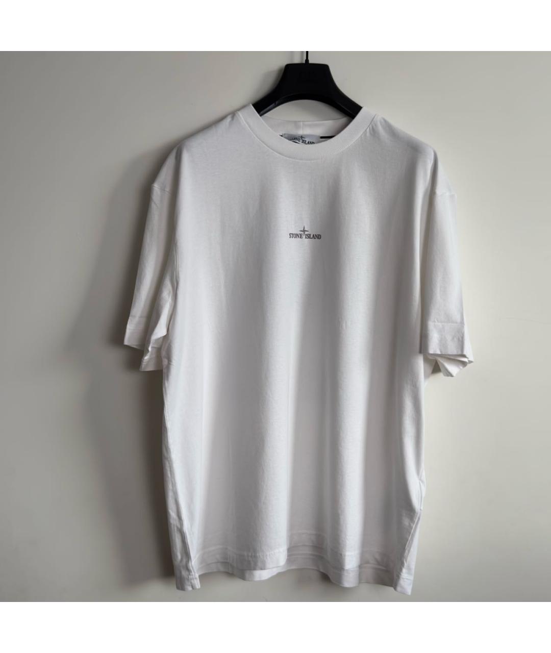 STONE ISLAND Белая футболка, фото 7