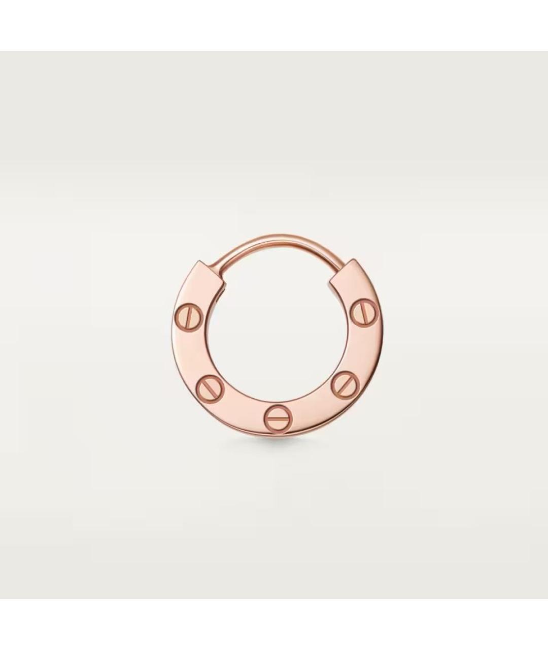 CARTIER Розовые серьги из розового золота, фото 5