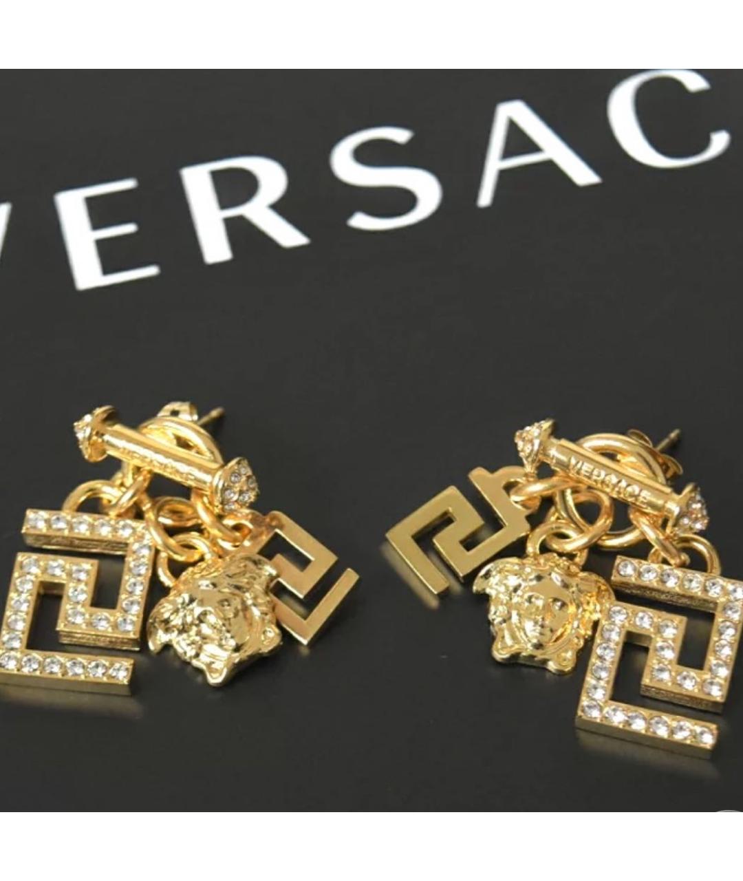 VERSACE Золотые серьги, фото 5