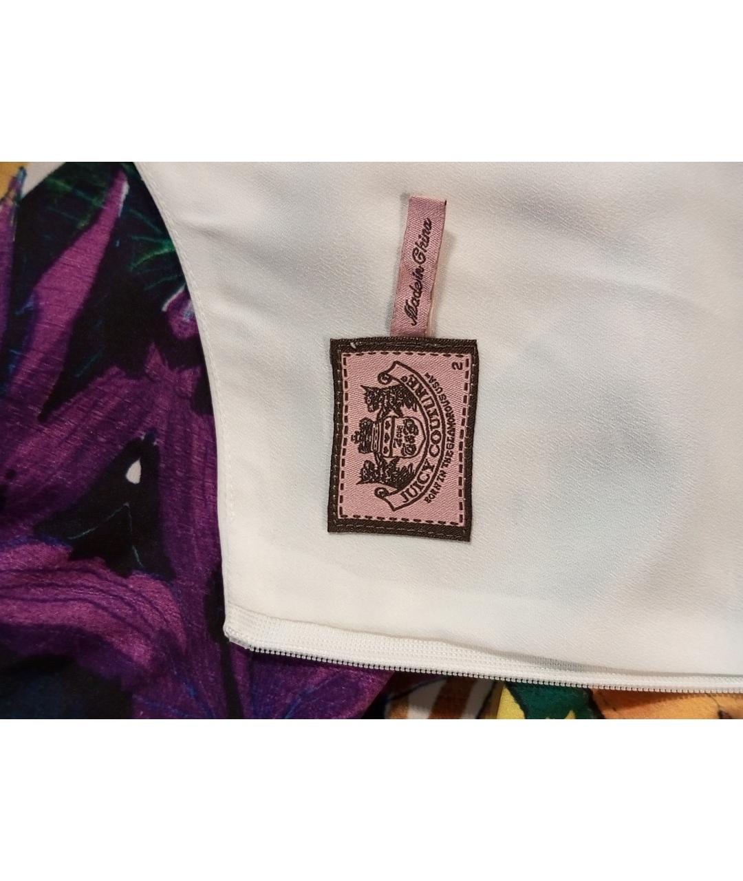 JUICY COUTURE Белое вискозное повседневное платье, фото 4
