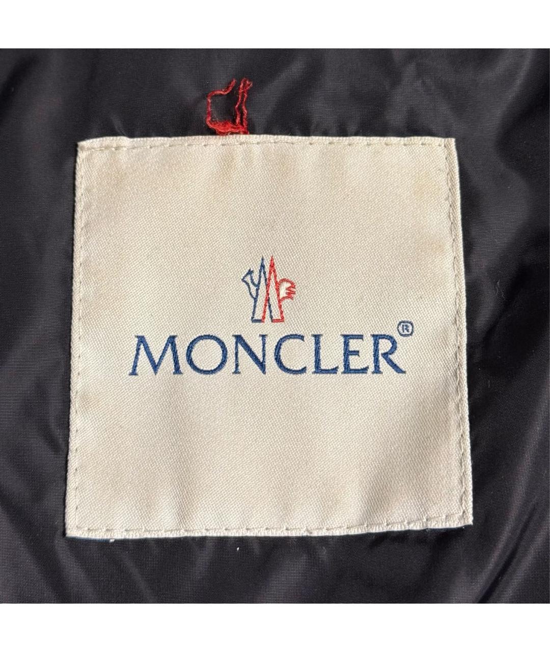 MONCLER Черный нейлоновый пуховик, фото 3