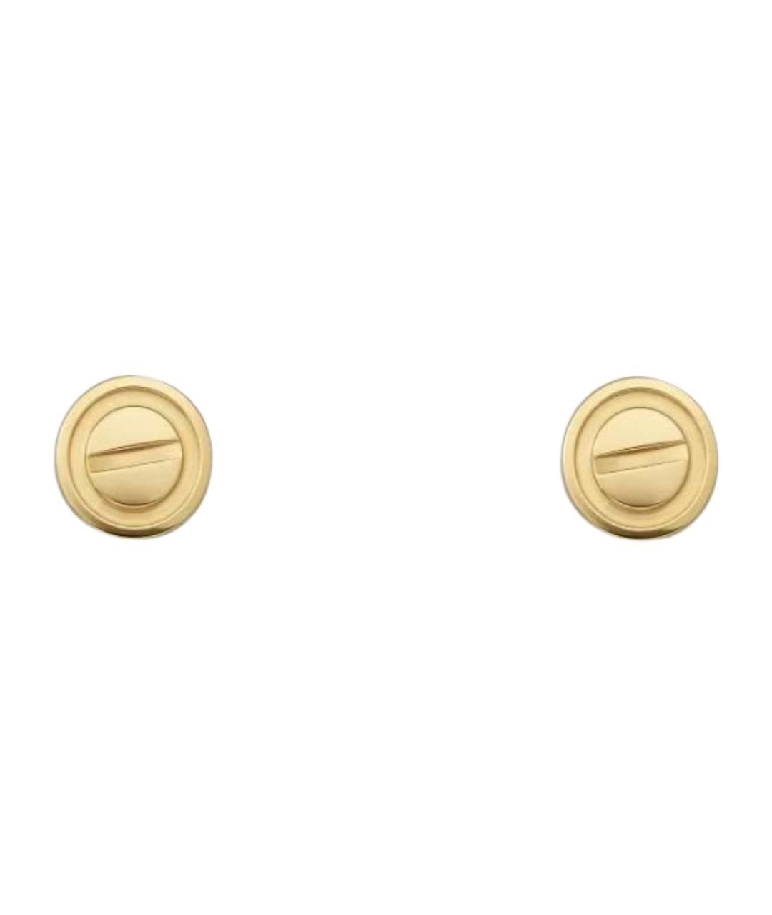 CARTIER Золотые серьги из желтого золота, фото 1