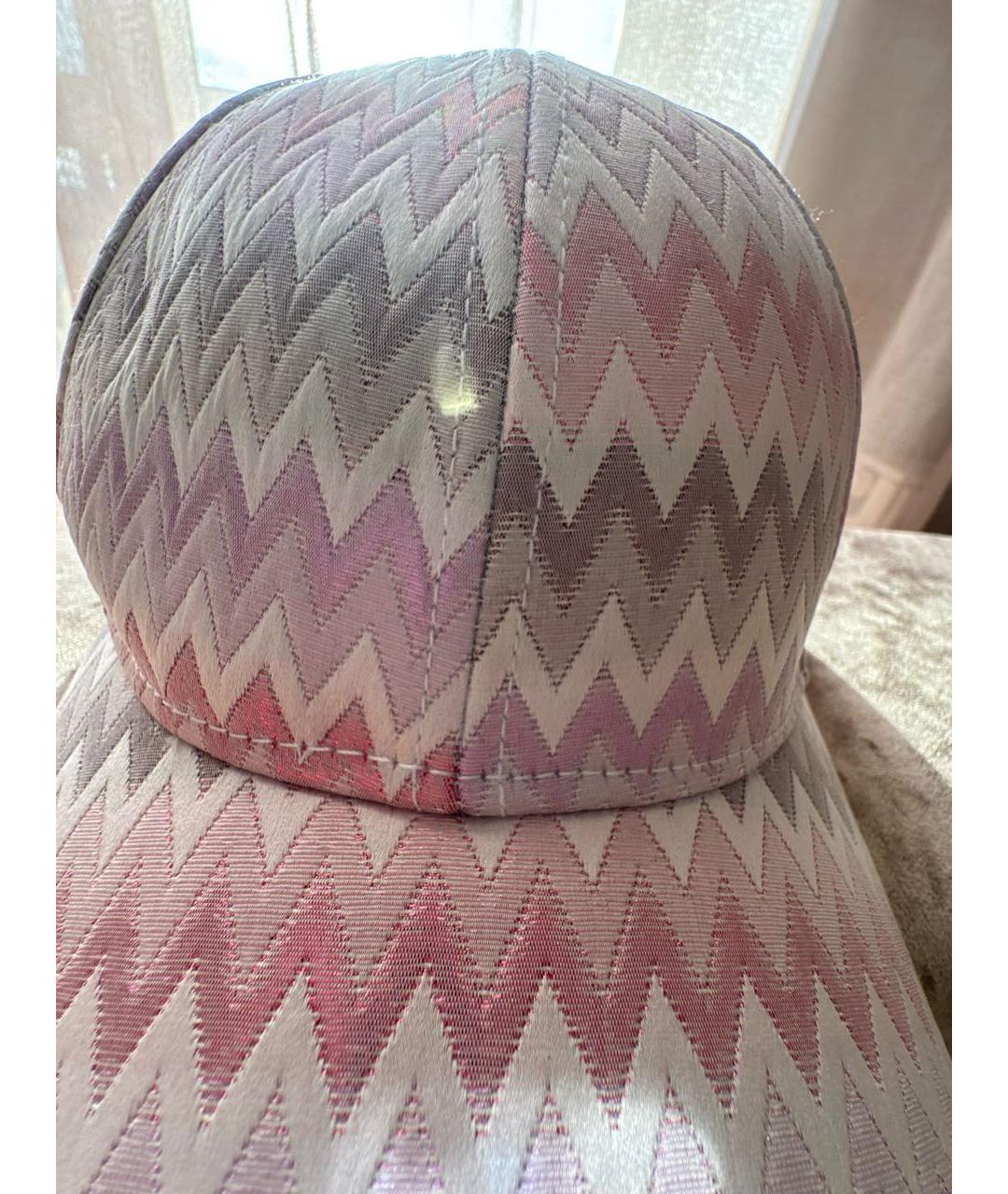 MISSONI Розовая синтетическая кепка, фото 4