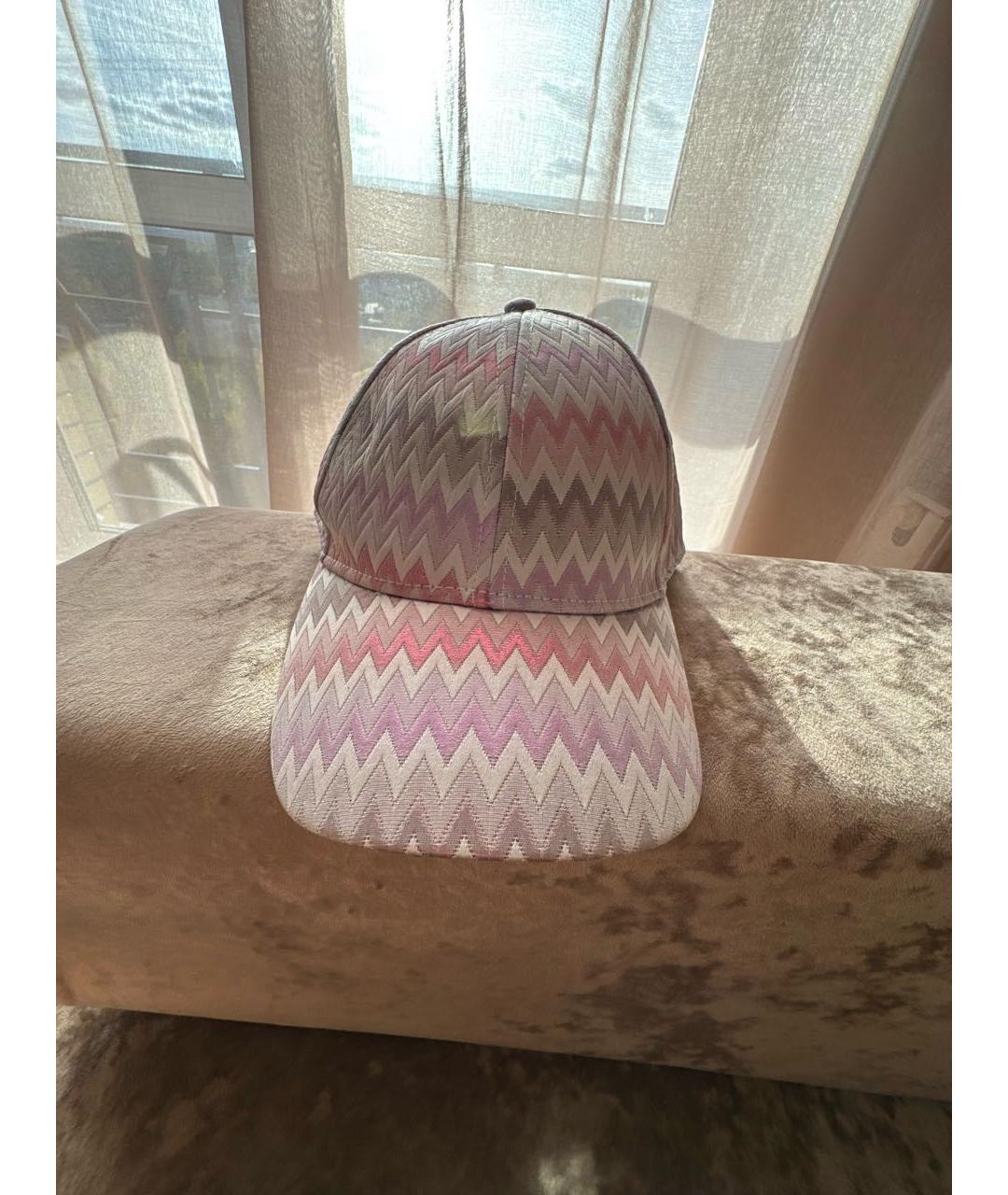 MISSONI Розовая синтетическая кепка, фото 5