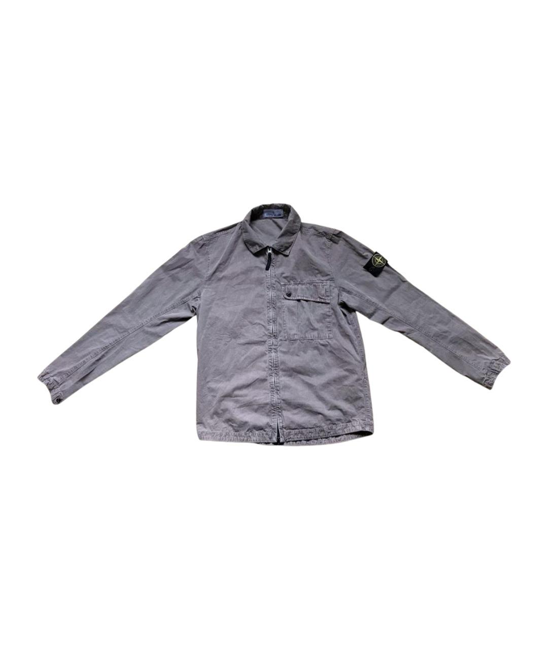 STONE ISLAND Серая хлопковая куртка, фото 1