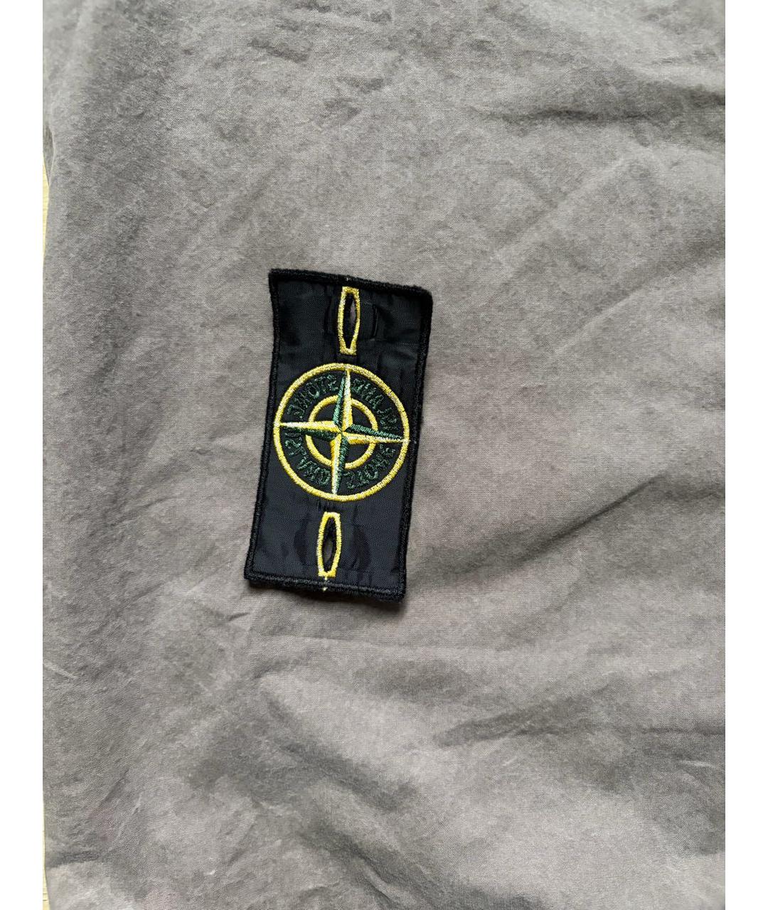 STONE ISLAND Серая хлопковая куртка, фото 5