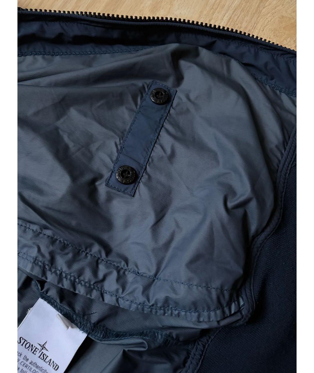 STONE ISLAND Темно-синяя нейлоновая куртка, фото 5