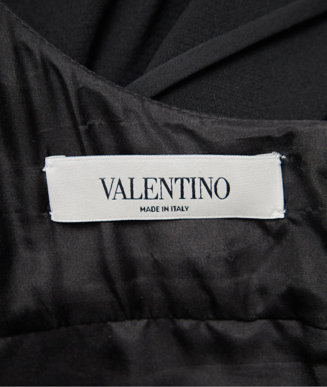 VALENTINO Черное шерстяное коктейльное платье, фото 3
