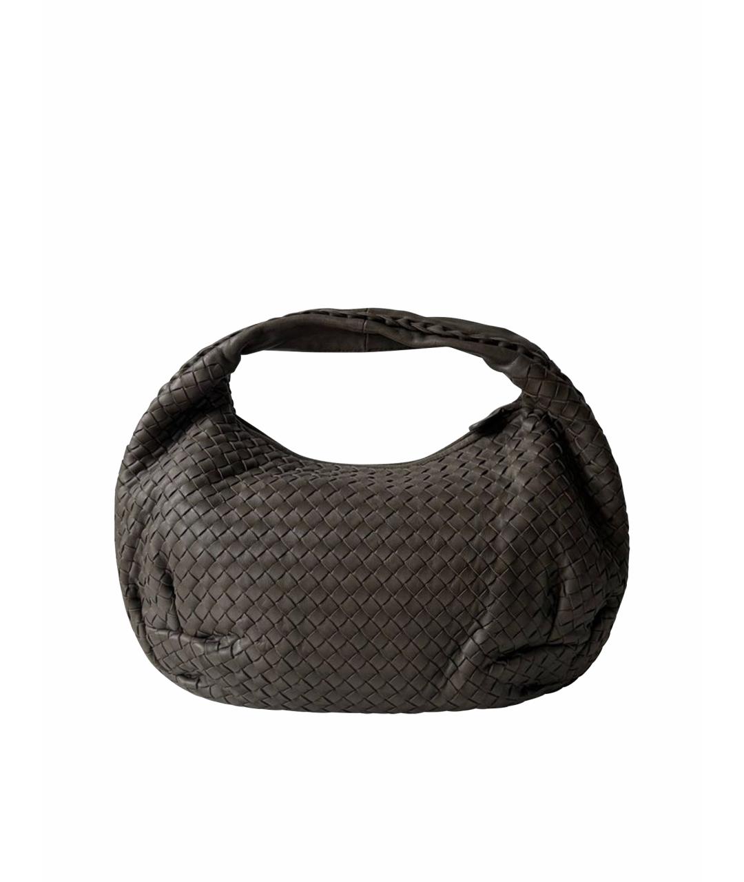 BOTTEGA VENETA Серая кожаная сумка тоут, фото 1
