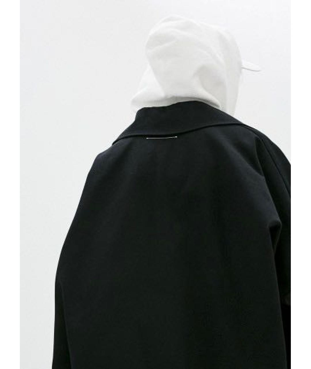 MM6 MAISON MARGIELA Черное пальто, фото 3