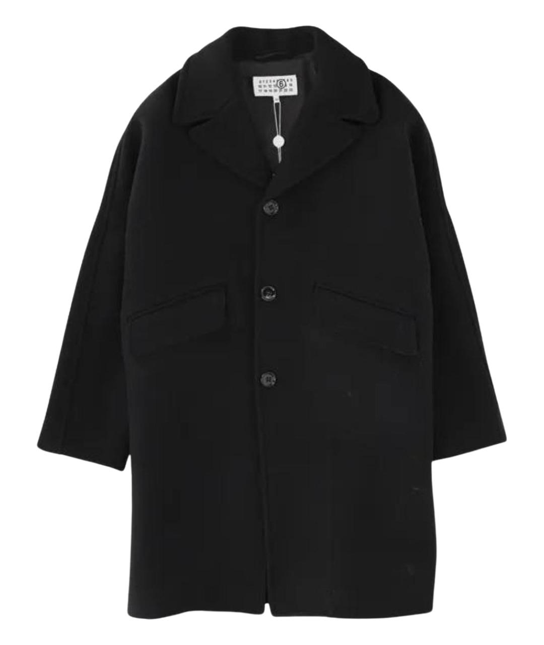 MM6 MAISON MARGIELA Черное пальто, фото 1