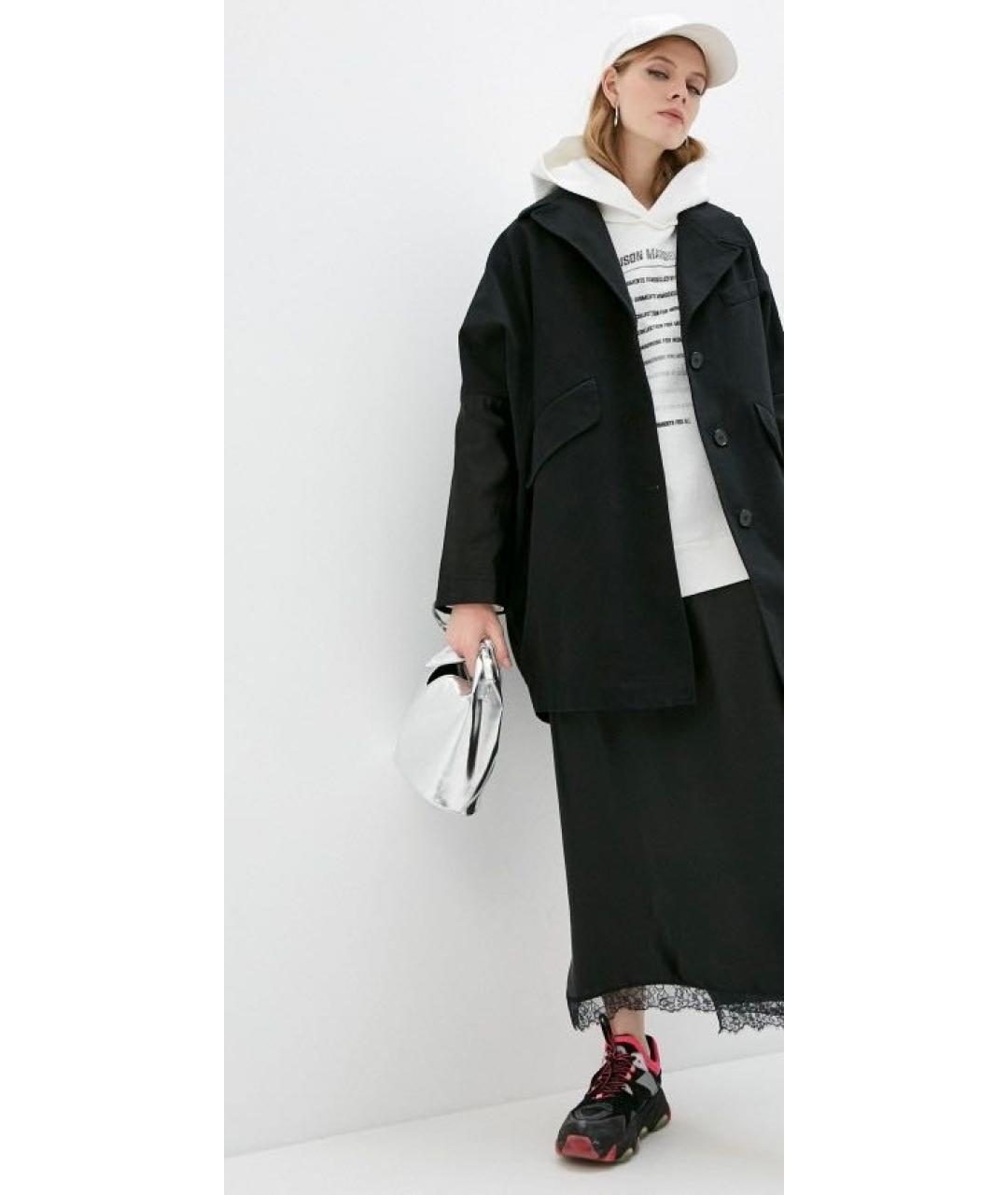 MM6 MAISON MARGIELA Черное пальто, фото 2