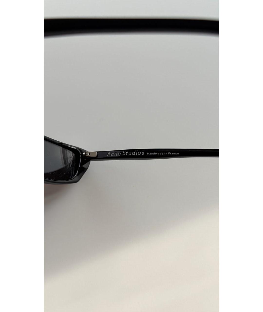 ACNE STUDIOS Черные пластиковые солнцезащитные очки, фото 2