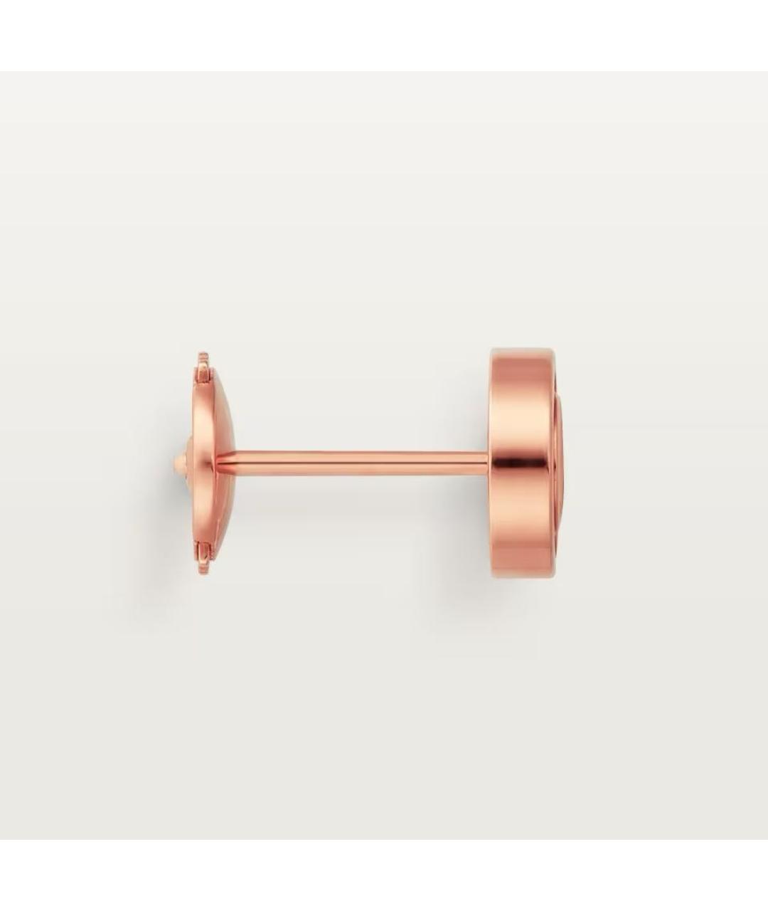 CARTIER Розовые серьги из розового золота, фото 4